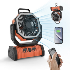 Outdoor Haushalt Powerbank LED-Licht Camping-Ventilator