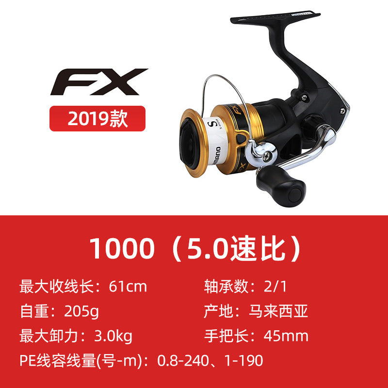SHIMANO FX Spinnrolle für Brandungsangeln und Köderfischen