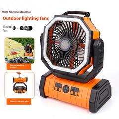 Outdoor Haushalt Powerbank LED-Licht Camping-Ventilator