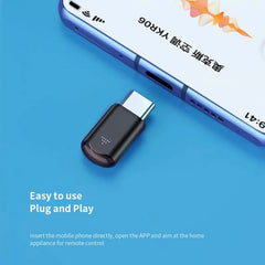 Typ-C Micro-USB Smart-IR-Fernbedienung Telefon-App Mini-Adapter