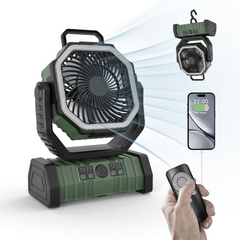 Outdoor Haushalt Powerbank LED-Licht Camping-Ventilator