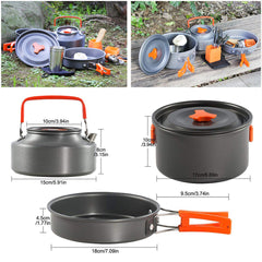 Outdoor Cooking Pot Set for Hiking and Camping